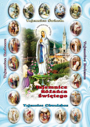 Matka Boża z Lourdes - Puzlle w kartoniku