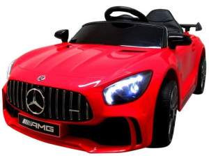Autko Mercedes Gtr-s Akumulator Miękkie Koła Biały