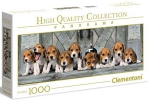 Clementoni Puzzle 1000el Panorama Beagles Pieski