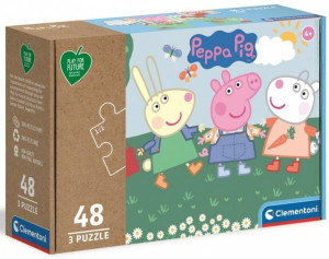 Clementoni Puzzle Play 3x48 El Świnka Peppa