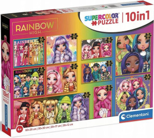 Clementoni Puzzle 10w1 Rainbow High