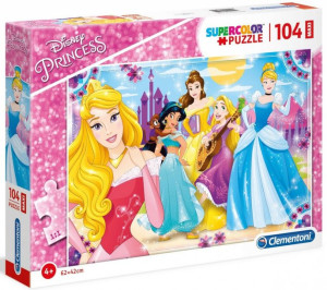 Clementoni Puzzle 104 El Maxi Disney Księżniczki