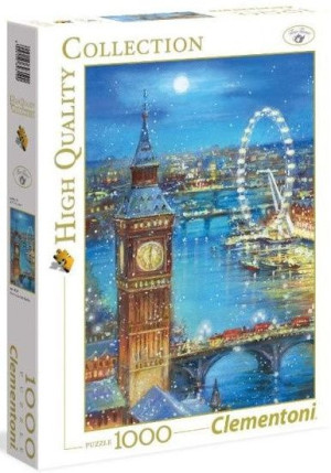 Clementoni Puzzle 1000 El Płatki Śniegu Na Big Ben