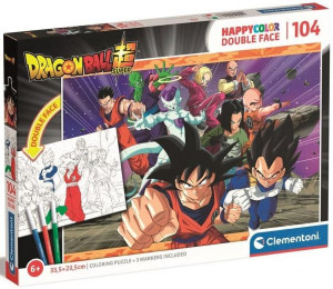 Clementoni Puzzle 104 El Dwustronne Dragonball