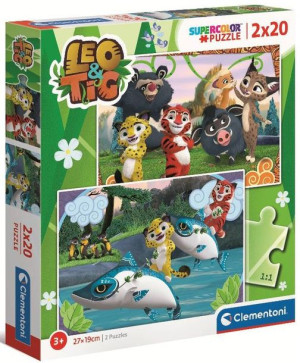 Clementoni Puzzle 2x20 El Leo I Tig