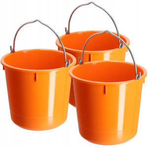 Wiadro Wiaderko Budowlane 12l 25kg Mocne 3szt.