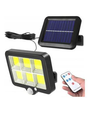 Lampa Solarna Uliczna 120LED COB 120W z Czujnikiem Ruchu i Zmierzchu