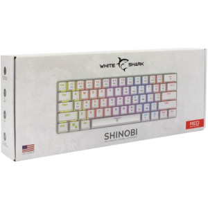 WhiteShark  Klawiatura gamingowa SHINOBI biała RS
