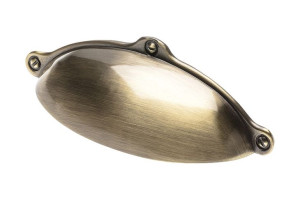 Uchwyt meblowy MARSALA, mosiądz szczotkowany, 64mm