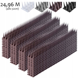 Kolce Na Ptaki Gołębie Plastikowe 48szt 25m