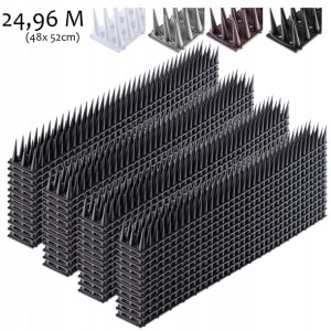 Kolce Na Ptaki Gołębie Plastikowe 48szt 25m