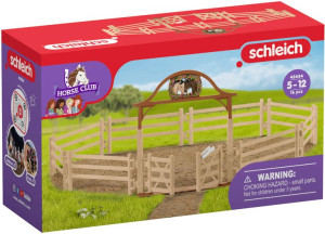 SCHLEICH 42434 10w1 ZAGRODA Wybieg dla koni z bramą 72567