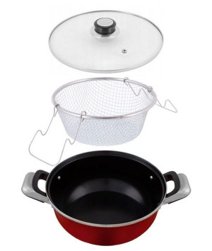Garnek Z Koszykiem Do Smażenia Frytek 4.0l 24cm Edel Hoff Eh-7708-rd
