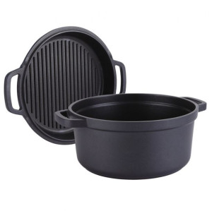 Garnek Z Patelnią Grillową 4.5l 26cm Maestro Mr-4126