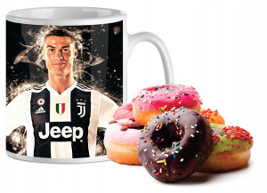 Kubek z Cristiano Ronaldo + Imię GRATIS