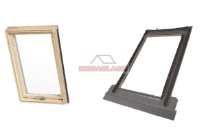 RoofLITE+ Okno dachowe TRIO PINE 78x118  + kołnierz