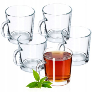 Komplet 6xszklanki Z Uchem Do Herbaty Kawy 250ml