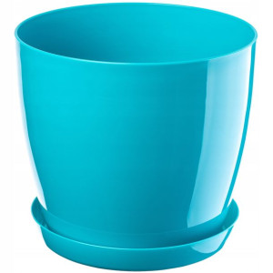 Doniczka Osłonka Z Podstawką Donica 12cm Kolory