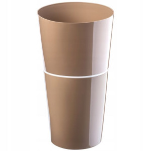Doniczka Osłonka Wkład Dwuczęściowa 25cm Beżowa