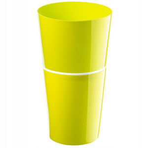 Doniczka Osłonka Wkład Dwuczęściowa 29cm Limonkowa