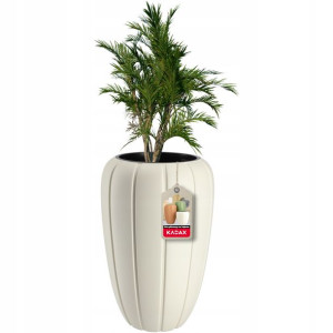Donica Doniczka Na Kwiaty + Wkład 3d Kremowa 60cm