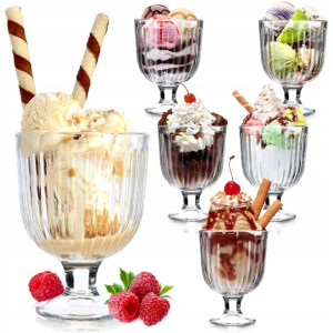 Pucharek Na Lody Desery Komplet 6 Szt 270 Ml
