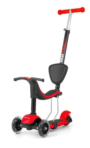 2w1 Rowerek Biegowy + Hulajnoga Little Star Red