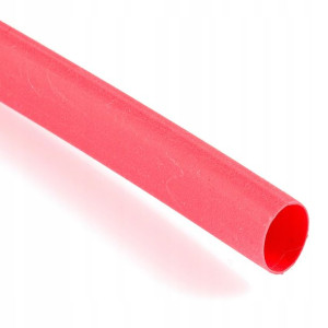Rurki Koszulki Termokurczliwe 5mm Czerwone 1m