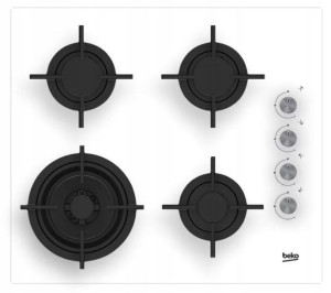 Płyta gazowa Beko HILW 64122SW 4 palnikowa 60 cm