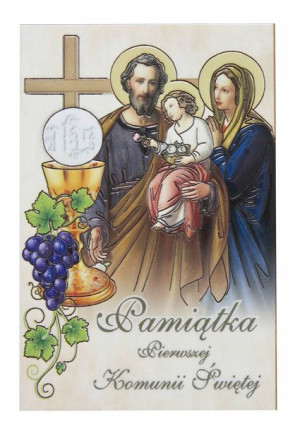 Pamiątka I Komunii Świętej - Ceramika drewniana