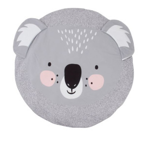 Duża Mata Dla Dziecka Okrągła Szara Koala 85cm