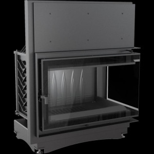 Kominek powietrzny żeliwny OLIWIA prawy BS 16 kW Ø 200 DECO