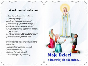 Karnet Modlitewny - Moje dzieci odmawiajcie różaniec