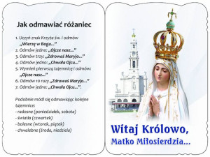 Karnet Modlitewny - Witaj Królowo, Matko Miłosierdzia