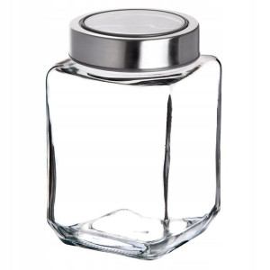 Pojemnik Na Żywność Z Pokrywką Szklany 1000ml