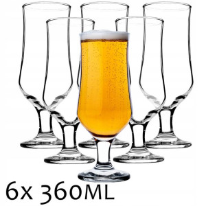 Kufel Szklanka Do Piwa Drinkówka 6szt 360ml