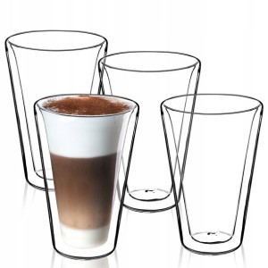 Zestaw Szklanek Termicznych Szklanka Latte 4szt