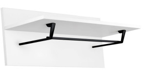 Wieszak meblowy garderobiany TAVOLO Z-6841, 3 ramienny, czarny mat