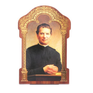 Święty Jan Bosko - Obrazek HDF z złotą ramką