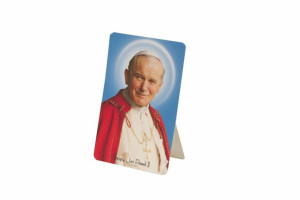 Święty Jan Paweł II - Stojaczek papierowy - 50 szt