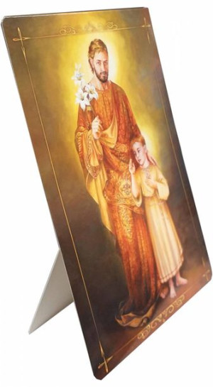 Święty Józef - Stojaczek papierowy - 50 szt