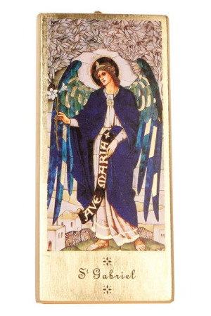 Archanioł Gabriel - deska ręcznie złocona