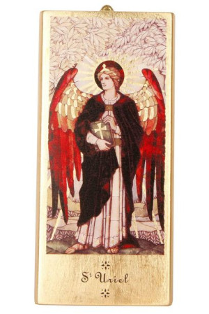 Archanioł Uriel - deska ręcznie złocona