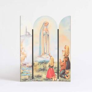 Tryptyk fatimski - Scena objawienia w Fatimie 27,5x21cm