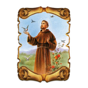 Święty Franciszek - Obraz na HDF format A5