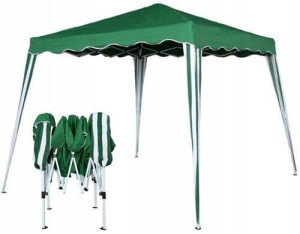 Pawilon ogrodowy zielony 3x3 m Poly