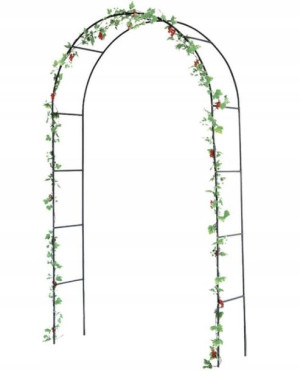 Pergola ogrodowa metalowa łukowa 240x140cm