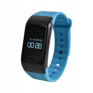 Smartband Opaska Sportowa Pulsometr Niebieska