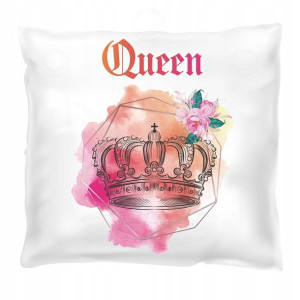 Poduszka z nadrukiem 40x40 QUEEN dla dziewczyny