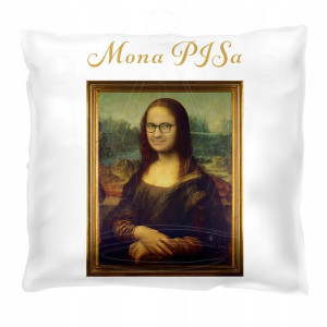 Poduszka z nadrukiem 40x40 Mona PISa MORAWIECKI